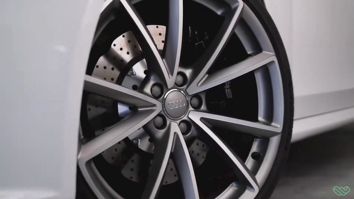Load video: WakaWax waterless car wash and detailer demonstration on a white car